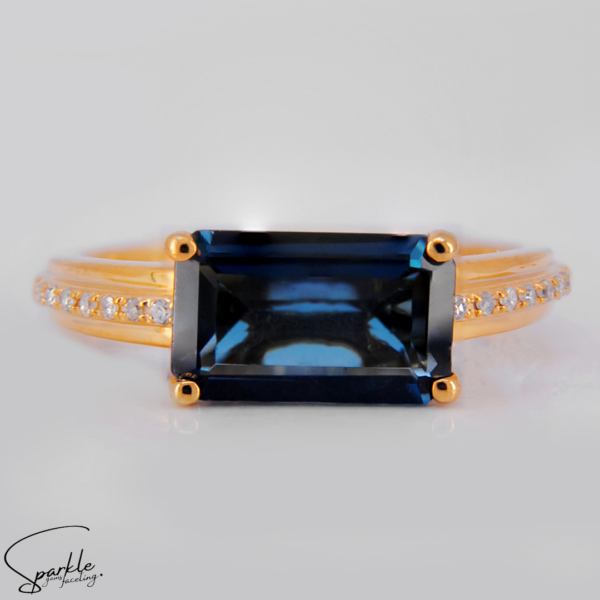 Luxurious Indicolite Stone Ring - Image 2