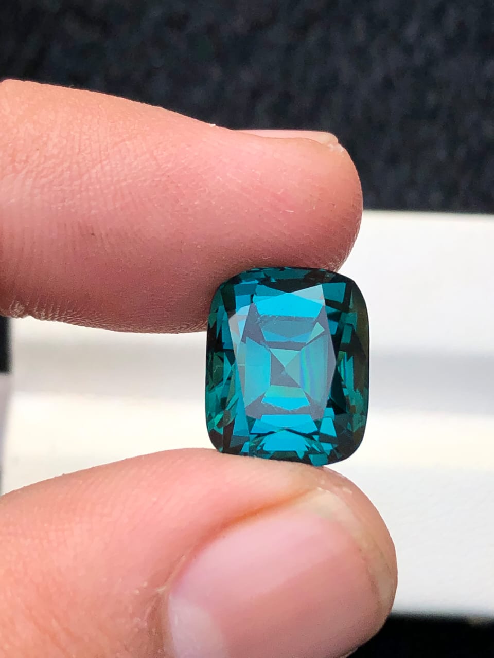 Natural Lagoon Blue Cushion Tourmaline – 9.13 CT