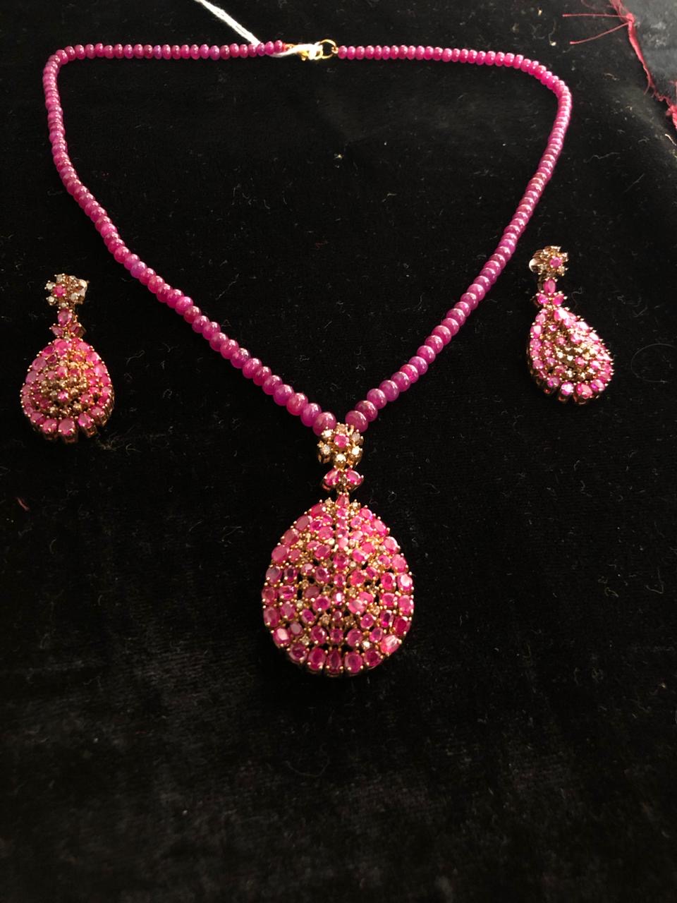 NATURAL RUBY & DIAMONDS